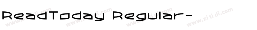 ReadToday Regular字体转换